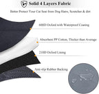 VIVAGLORY Dog Seat Cover Pet Seat Protector, Large, Grey | Backseat Cover for Car Suv & Truck, Back Rear Backseat Bench Protector