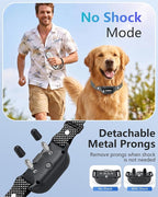 PATPET Shock Collar for Dogs(10-120lbs), 4000ft Rechargeable IPX7 Waterproof Training Collar with Remote for 2 Dogs- Electric Dog Collar for Small Medium Large Dogs 2 Packs | Rechargeable 3 Training Modes (Beep/Vibration/Shock) Dog Training Collar with...