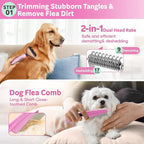 Bath Grooming Kit for Pets, 10pcs Dog Brush for Shedding with Dog Nail Clipper and Trimmer, Dog and Cat Grooming Supplies, Dematting Comb for Dogs, Pet Bath Supplies