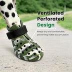 Dog Shoes for Hot Pavement - Comfortable Paw Protection for Medium & Large Dogs, Adjustable Strap & Non-Slip, Easy-Clean, Outdoor Sports Boots, Dog Booties for Summer Rain (Camouflage, M)