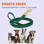 Viper Biothane K9 Working Dog Leash Waterproof Lead for Tracking Training Schutzhund Odor-Proof Long Line with Solid Brass Snap for Puppy Medium and Large Dogs, 20ft Hunter Green