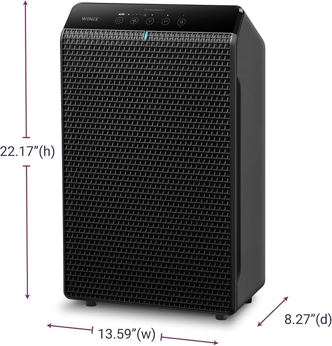 WINIX 5520 Air Purifier for Home Large Room Up to 1882 Ft² in 1 Hr With Air Quality Monitor, True HEPA, High Deodorization Carbon Filter and Auto Mode, Captures Pet Allergies, Smoke, Dust.