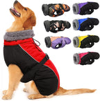 IECOii Extra Warm Reflective Adjustable Dog Jacket - Fleece Turtleneck Winter Coat for Small, Medium, Large Dogs in Cold Weather