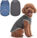 IECOii 2 Pack Dog Surgery Recovery Shirt Sleeveless Lightweight Dog Tshirt | T-Shirts with Stretch Fit,Gentle on Sensitive Skin,Anti-licking for Hot Spots,Shedding Control Tee,For Small to Giant Dogs