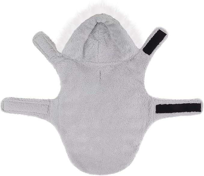 HDE Dog Puffer Jacket Fleece Lined Warm Dog Parka Winter Coat with Harness Hole 90s Colorblock - S