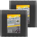 Dogcator Charcoal Puppy Pads Extra Large, Activated Dog Pee Pads, X-Large Odorless Potty for Dogs 28''x34'', 80 Count XL Disposable Pet Training Housebreaking, Black, 28''x34'' 80ct