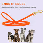 Viper Biothane K9 Working Dog Leash Waterproof Lead for Tracking Training Schutzhund Odor-Proof Long Line with Solid Brass Snap for Puppy Medium and Large Dogs, 10ft Hunter Orange