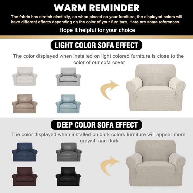 Stretch Chair Cover Chair Slipcovers with Arms 1-Piece Chair Sofa Slipcovers or Living Room Non Slip Armchair Cover Furniture Protector Dogs Pet Friendly(Armchair,Island Fossi)