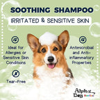 Grooming Natural Herbal Dog Shampoo, pH Balanced Shampoo for Dogs, Moisturizing Soothing Dog Shampoo for Sensitive Skin - 26.4 fl. oz. (Pack of 6)