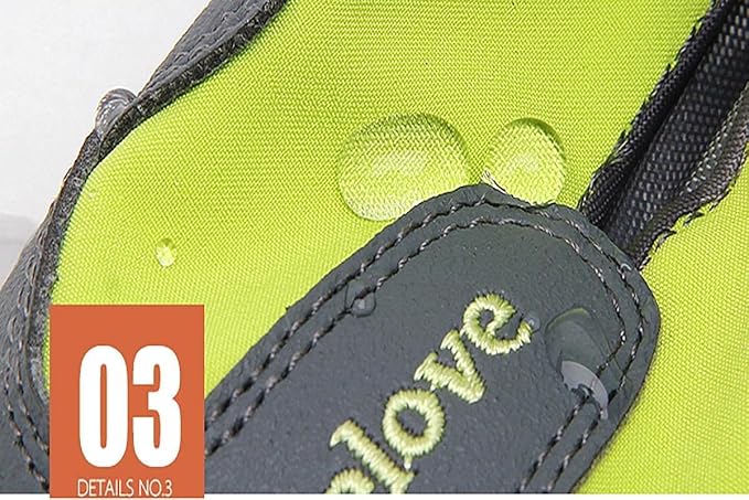 TRUE LOVE Dog Shoes Waterproof Anti-Slip Rain Boots with Reflective TLS3961(6#, Black)