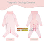 Dog Sun Protection Cooling Suit UPF 50+, Quick-Dry Breathable Jumpsuit for Large & Medium Dogs, Outdoor Dirt-Resistant Shedding Control Pet Apparel (Blush Pink, 7X-Large)