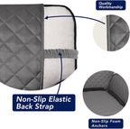 PureFit Reversible Quilted Sofa Cover Dog Couch Covers for Sofa, 28 in | Gray/Gray, Water Resistant Couch Protector, Washable Pet Couch Cover with Non Slip and Elastic Straps For Kids