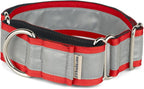 If It Barks - 1.5" Reflective Martingale Collar for Dogs - Adjustable - Made in USA - Strong, Durable, and Comfy - Ideal for Training - Suitable for Most Breeds - Medium, Red