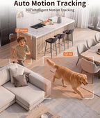 𝟐𝐊 Indoor Cameras for Home Security, for indoor Baby Pet Dog Cat Nanny | Auto tracking,5G&2.4G WiFi,Work with Alexa,AI Voice Output,Instant Alert,Night Vision,IP65