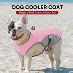Dog Cooling Vest for Extra Large Dogs, Dog Cooling Jacket with Mesh and D Ring, Pet Reflective Stripe Cooler Coat for Hot Summer, Pink-3XL