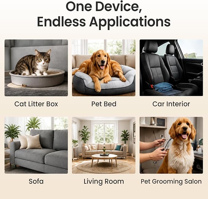 Pet Odor Eliminator Nano Mist Kit, Bio-Enzyme Concentrate Makes 3.5 Gal | Helps Break Down Odors at Source, Dog & Cat Urine, Litter Box, Carpets, Trash Bins, Cars & Household Areas, Safe Around Pets