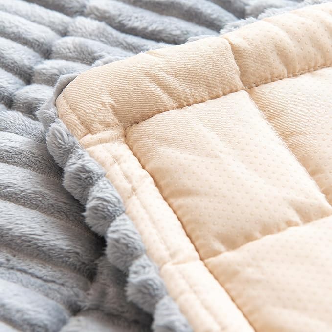 Pet Couch Covers Protector for Dogs Sofa Slipcovers Washable Cushion Cover | Non slip,scratch-proof furniture protector fits I-shape armchair,loveseat,recliner,sectional sofa pads(grey,27in*71in)