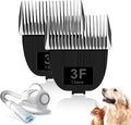 2 Pack Replacement Blade for nebot P1 Pro Pet Grooming Kit & Vacuum Size-3F | Cut Length 1/2"(13mm),Made of Ceramic Blade & Stainless Steel Blade
