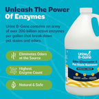 Urine B-Gone Enzyme Cleaner for Human, Cat & Dog Urine, Original, 1 Gallon | Enzyme cleaner for human, cat and dog urine on laundry, carpets and more; original scent, 1-gallon size.