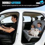 ZIMABLUE Waterproof Rear Bench Seat Cover for Kids and Pets, 3-Layer Back Seat Protector for SUVs, Sedans and Minivans, Machine Washable Non-Slip Towel Seat Cover for Spills, Pet Hair and Daily Mess