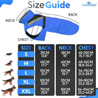 Waterproof Dog Rain Coat, Reflective Safety Strips & Leash Hole – Lightweight Adjustable Jacket for Medium Breeds - XL, Blue