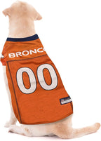 Pets First NFL Denver Broncos Dog Jersey, Size Large, Football Shirt Costume for Pet, Dog Sports T-Shirt, NFL Team Clothing for Cats, Licensed Pet Apparel Available in 7 Sizes and 32 Teams