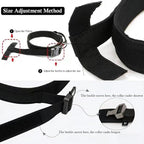 Tactical Dog Collar Adjustable Military Nylon Dog Collar with Control Handle and Heavy Duty Metal Buckle for Medium and Large Dogs (Black,L)