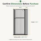 Extra Tall Cat Gate, 55.1" Heavy Duty Pet Gate for Large Cats & Dogs, Adjustable 29.9-37.4" Wide, Auto Close, No Drilling Pressure Mount, Easy Walk Through for Doorways Hallways Kitchen, Black