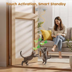 Interactive Cat Toys for Indoor Cats, Clip-On Automatic Flying Bird | USB Rechargeable Self-Play with Interchangeable Bird & Mouse Attachments for Bored Kittens and Adult Cats
