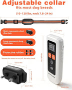 3 - Dog Shock Collar - White | 3300FT Distance, IPX7 Waterproof, Beep (1–9 Tones), Vibration (1–9 Lvls) , Safe Shock (1–16 Lvls), Fits All Dogs (10–120 Lbs）