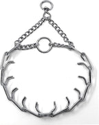 Herm Sprenger Prong Dog Training Collar - 16" Long with 2.25mm Gauge (for Dogs up to 40lbs) - Fits 13" Neck, Extendable to 19" Neck with Additional Prong Links - Chrome Plated Steel, Made in Germany