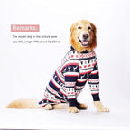 Dog Recovery Suit After Surgery Female Male, Medium Large Dog Neuter Shirt Cone Alternatives Prevent Licking Surgical Onesies (Christmas Blue, 7XL)