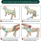 Kuoser Recovery Suit for Dogs Cats, Soft Dog Surgery Suit Female Male Spay | Professional Dog Onesie for Surgery, Substitute E-Collar & Cone, Prevent Licking Dog surgical suit Pet Neuter Suit