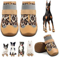 Dog Boots for Large Dogs, Medium Dog Boots & Paw Protectors for Hardwood Floors, Outdoor Dog Booties for Hot Pavement Winter Snow Hiking, Dog Shoes with Reflective Strips