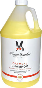 Warren London Oatmeal Dog Shampoo - Fast Itch Relief for Dry, Sensitive, & Irritated Skin - Infused with Vitamins & Neem Oil - Made in USA - 1 Gallon