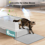 Stainless Steel Litter Box Extra Large for Big Cats Multi-Cats, Jumbo Extra Large Metal Cat Litter Box with High Sided Lid, Anti-Urine Leakage, Non-Stick,Include Litter Scoop
