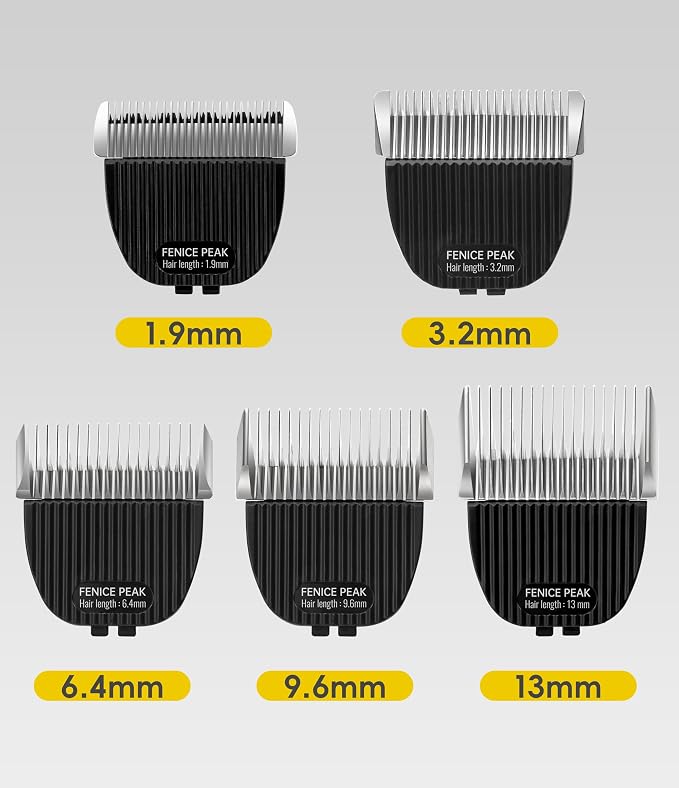 7FC Pet Clipper Replacement Blade for P60 & P300, Detachable 440C Stainless Steel Fixed Blade & Titanium-Plated Ceramic Moving Blade, 3.2mm (1/8")