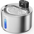 Stainless Steel Cat Water Fountain, Cordless Fountain for Cat & Dogs Indoor | 135fl.oz/4L Capacity, 4000mAh Battery, ultra-quiet