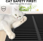 Heavy-Duty Cat Litter Mat: 10,000 Scratch Motions Tested | XL Extra-Thick Silicone Mat - No Holes for 3 Years