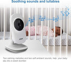 VTech Baby Monitor, No WiFi– 5" Color Screen, 12-Hour Battery, Night Vision, Temperature Sensor, 2-Way Talk, Lullabies, 1000ft Range | VM350