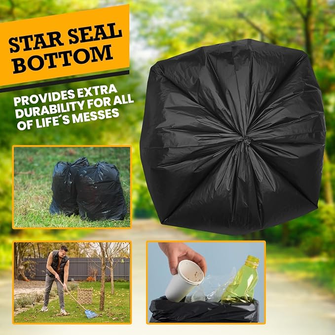 ALAGPRO® 100 Premium Dog Waste Station Can Liners - 2 Rolls of 50 Bags - Standard Size 26" W x 33" L (10-13 gallons) - Heavy Duty Pet Poop Trash Can Bags, 40% Thicker than Competitors Bags (1.1 mil)