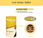 Lint Roller Refills 4", 800 Sheets, for Evercare, Extra Sticky | 8-pack, 100 sheets each. Easy tear-off. Fits 4" rollers with 1.5" core. For pet hair, clothes, furniture.