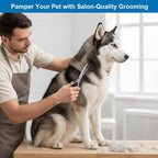 8-in-1 Cat Dog Grooming Scissors Set | with Comb, Nail Clipper, Brush