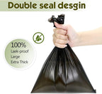Dog Poop Bags Rolls: Large Leak Proof Hands Stay Clean Easy Tear 1140Count | Poop Bags for Dogs – Extra Thick Odor Control 13 x 9 in Dog Waste Bags Dispenser Daily Dog Walkers Outdoor Cleanup (Black)