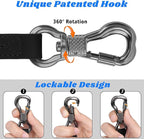 XiaZ Long Leash Waterproof, Training Lead Long Line for Large Medium Small Dogs Outside Walking, Playing, Camping, or Yard (20FT, Black)