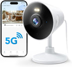Rocktone 5G & 2.4G Indoor/Outdoor Security Camera for Home, Baby/Elder/Dog/Pet Camera with Phone App, WiFi Camera w/Spotlight Color Night Vision 2-Way Audio
