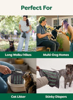Earth Rated 3X Protect Dog Poop Bag Rolls, Odor Blocking, Unscented, 240 Ct | Leak Proof Extra Thick