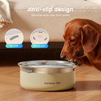 Gardner Pet Slow Water Bowl for Dogs – No Spill, Anti-Splash Floating Plate Design, Slows Drinking to Reduce Mess, Keeps Water Clean & Floors Dry, 2L