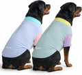 Spark Paws Sunblock Dog T-Shirt, SPF30 Protection, Lightweight Breathable Quick Dry for Dogs with Sensitive Skin - Breeze & Sorbet (Set of 2) - Size 4XL