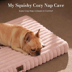 Extra Large Orthopedic Dog Crate Bed with Waterproof Lining | Egg crate foam for joint support. Soft plush surface. Non-slip bottom. Removable & machine washable cover. OEKO-TEX certified